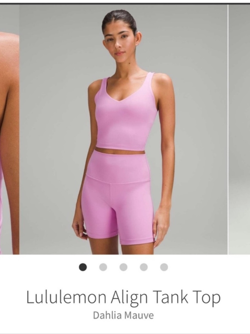 Lululemon Align Tank Top Dahlia Mauve Sz 6